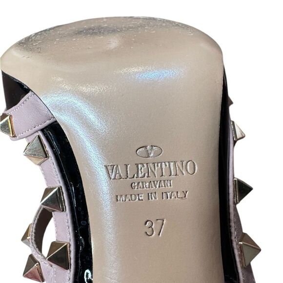 Valentino Garavani Patent Leather Rockstud Heels (37) - Picture 11 of 11